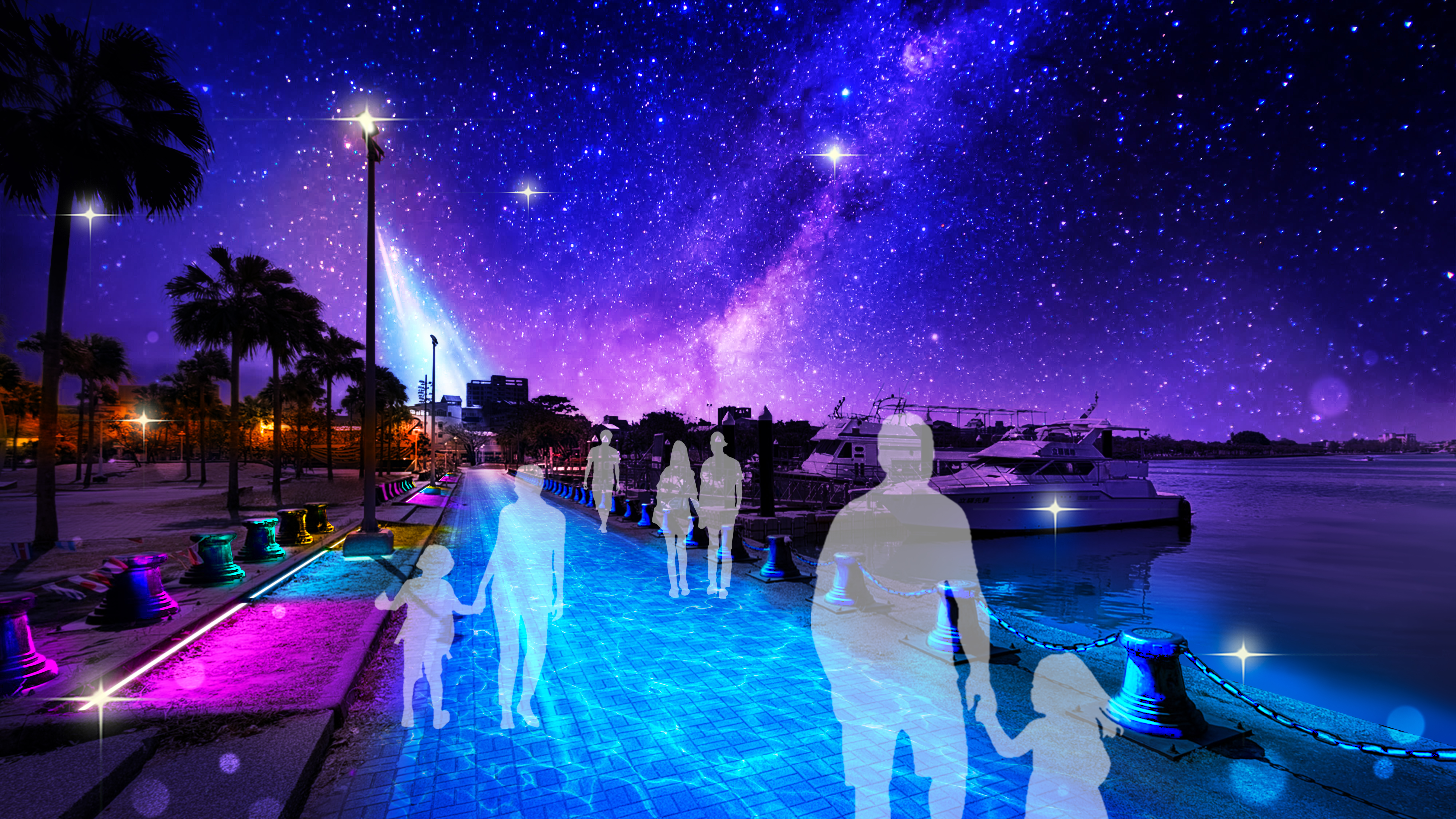 安平星空水岸光影測試畫面